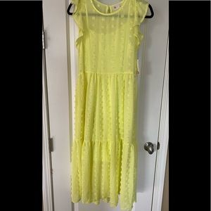Fabulous  Lemon midi dress